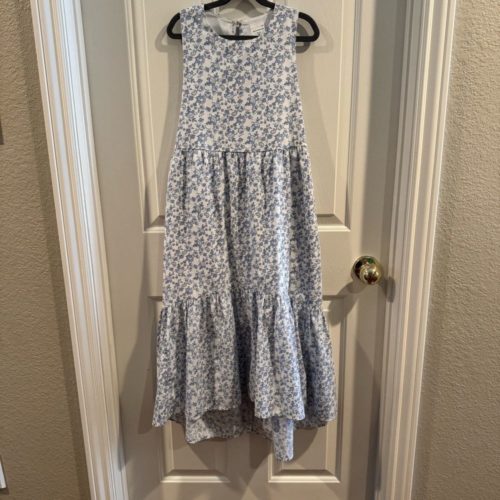 abercrombie kids Girls' Blue Floral Maxi Dress